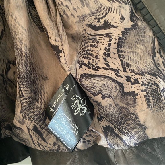 LIKE NEW Mackage Kenya Brown Leather Jacket 💯 Leather XXS - Picture 8 of 16